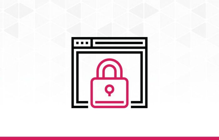 lock icon surrounded by a file icon