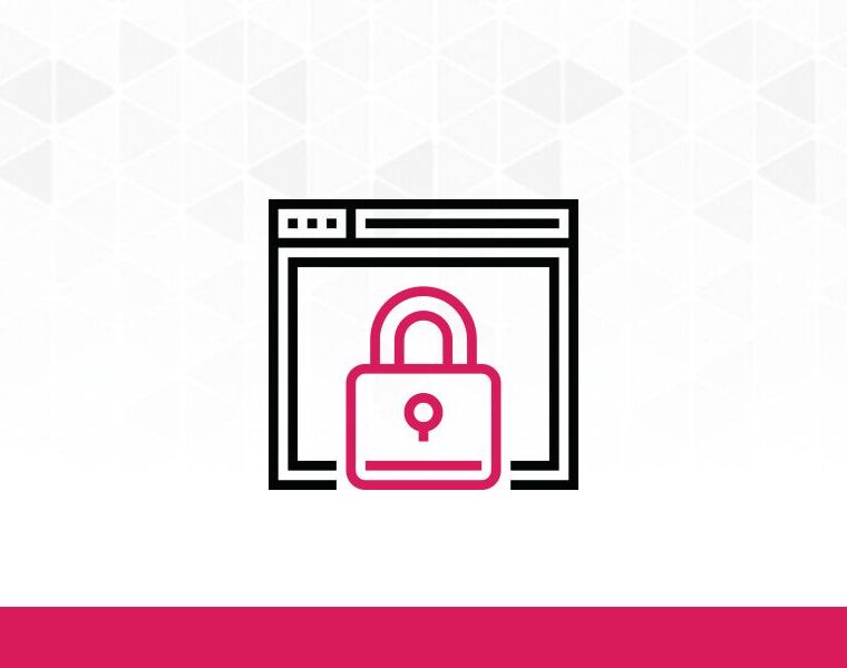 lock icon surrounded by a file icon