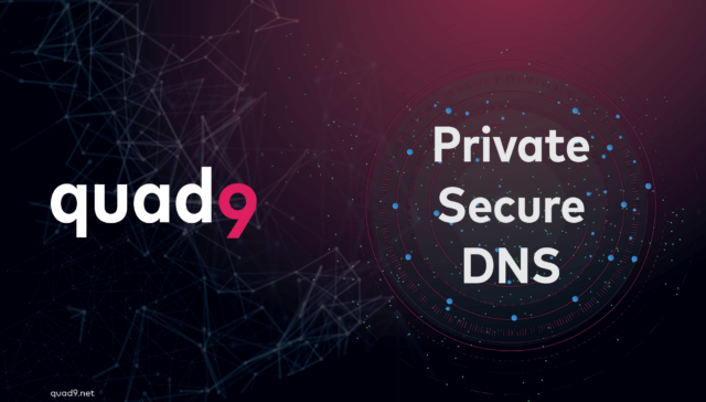 logos of quad9 and DNS introducing there partnership