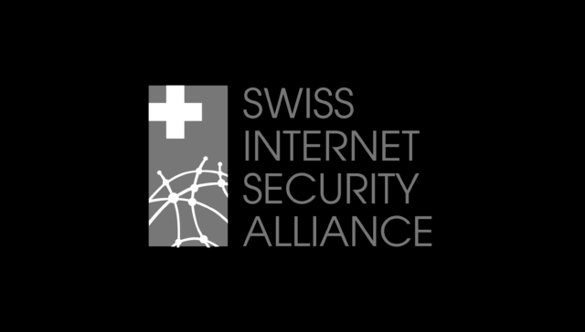 black ground featuring Swiss Internet Security Alliance with their logo