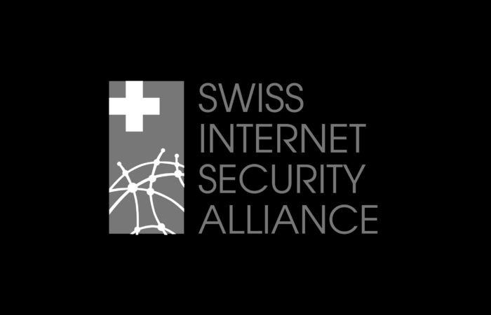 black ground featuring Swiss Internet Security Alliance with their logo