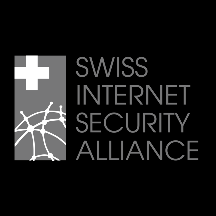 black ground featuring Swiss Internet Security Alliance with their logo