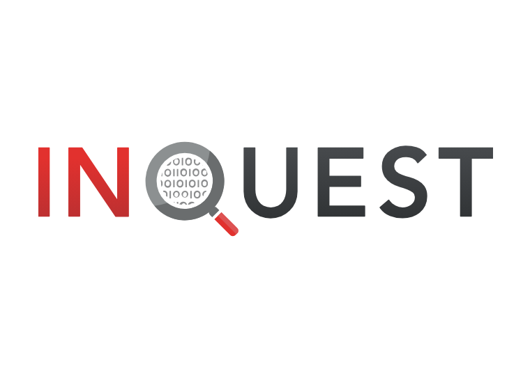white background with Inquest logo the first two letters are red and the Q is a magnifying glass