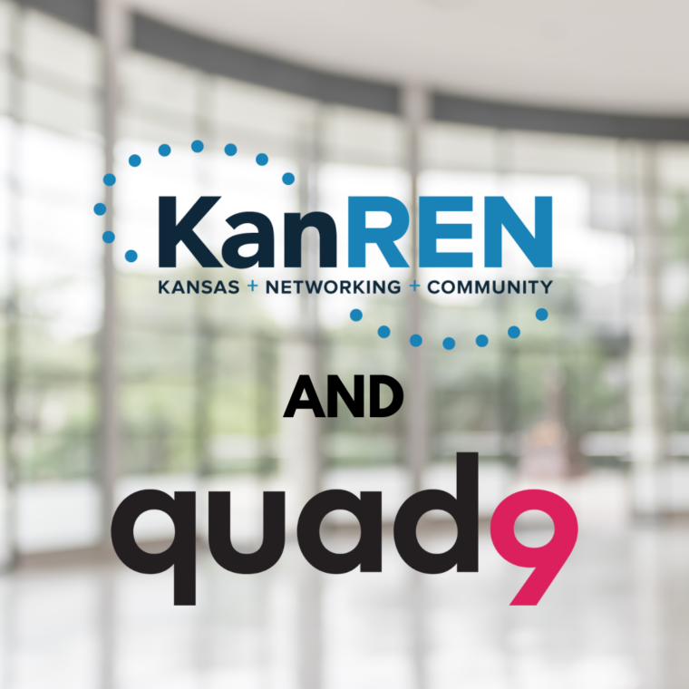blurred inside of a building background with KanRen Q9 announcing partnership
