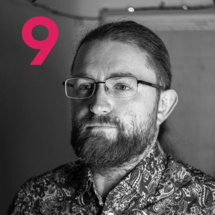 grey and black background with red 9, Michał "rysiek" Woźniak: quad9 Senior Operations Engineer