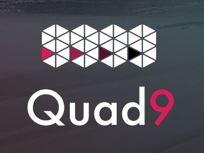 grey background with icon and quad9 logo