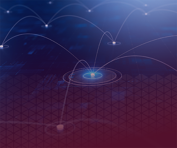 Banner image of a web over a textured background.